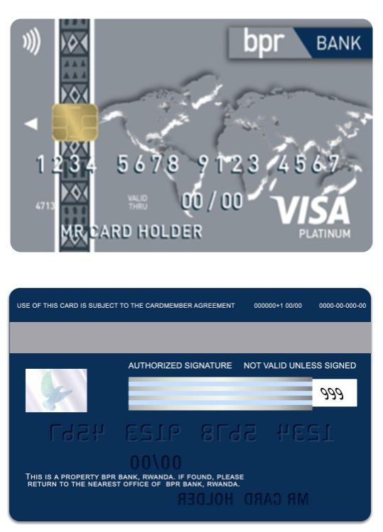Rwanda BPR Bank visa platinum card
